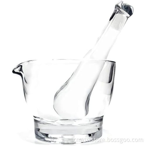 Professional Laboratory Glass Mortar and Pestle Set: 60mm & 120mm Bowl for Medicine Grinding and Mixing
